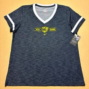New Nike VCU Virginia Rams Short Sleeve Tshirt Women's X-Large, XL Gray